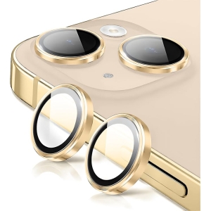 CRISTAL TEMPLADO CAMARA INDIVIDUAL IPHONE 12 PRO MAX / IPHONE 13 / 13 MINI – DORADO