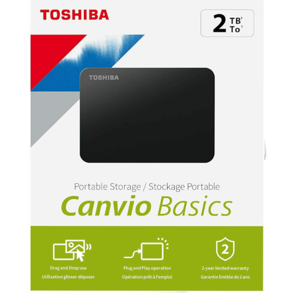 DISCO DURO EXTERNO - TOSHIBA 2TB USB