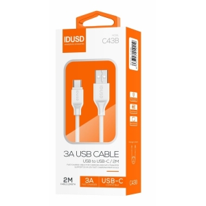 CABLE IDUSD – USB+USB C  2M/3.A   C43B