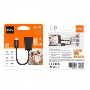 ADAPTADOR - OTG MICRO (MACHO) USB (HEMBRA)