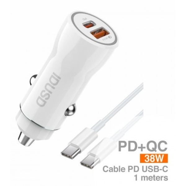 CARGADOR COCHE IDUSD – TIPO.C+ TIPO.C  F56B 38W - Imagen 2