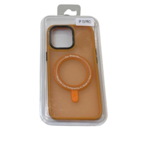 CARCASA IPHONE  13 PRO - MAGNETICA NARANJA