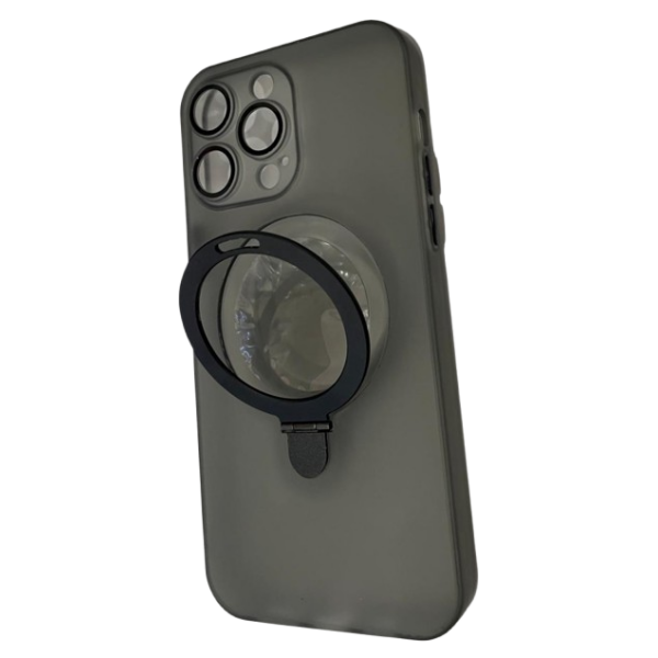 CARCASA IPHONE 14 PRO MAX - MAGNETICA SOPORTE GRIS