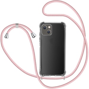 CARCASA IPHONE 14 PRO - TRANSPARENTE COLGANTE ROSA
