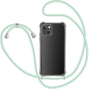 CARCASA IPHONE 14 PRO - TRANSPARENTE COLGANTE VERDE