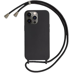 CARCASA IPHONE 15 PRO MAX - CASE COLGANTE NEGRO