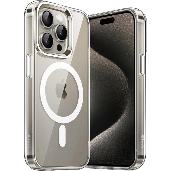 CARCASA IPHONE 15 PRO MAX - MAGNETICA TRANSPARENTE