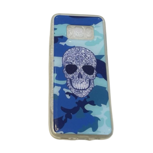 CARCASA SAMSUNG S8 - DIBUJO CALAVERA AZUL