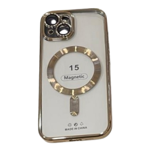 CARCASA IPHONE 15 – MAGNETICA DORADO