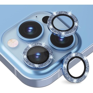 CRISTAL TEMPLADO CAMARA INDIVIDUAL – IPHONE 13 PRO / 13 PRO MAX BRILLO AZUL