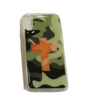 CARCASA IPHONE XR - RESINA MILITAR CON CRUZ