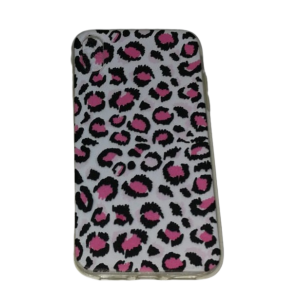 CARCASA IPHONE XR - RESINA LEOPARDO ROSA