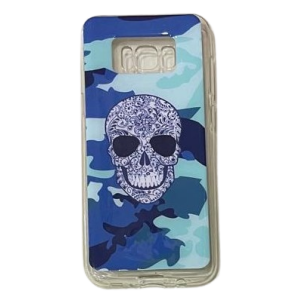 CARCASA SAMSUNG S8 PLUS - DIBUJO CALAVERA AZUL