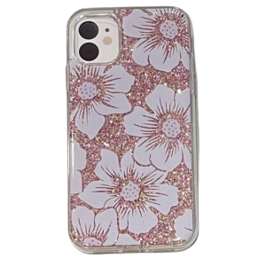 CARCASA IPHONE 11 - DIBUJO FLORES BLANCAS