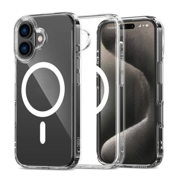 CARCASA  IPHONE 16 PLUS - MAGNETICA TRANSPARENTE