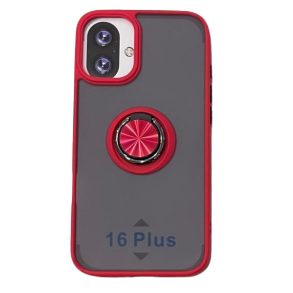 CARCASA IPHONE 16 PLUS - SOPORTE ROJO