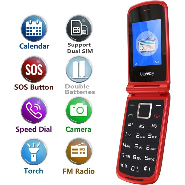 TELEFONO MOVIL MAYORES - ULEWAY G380D - Imagen 2