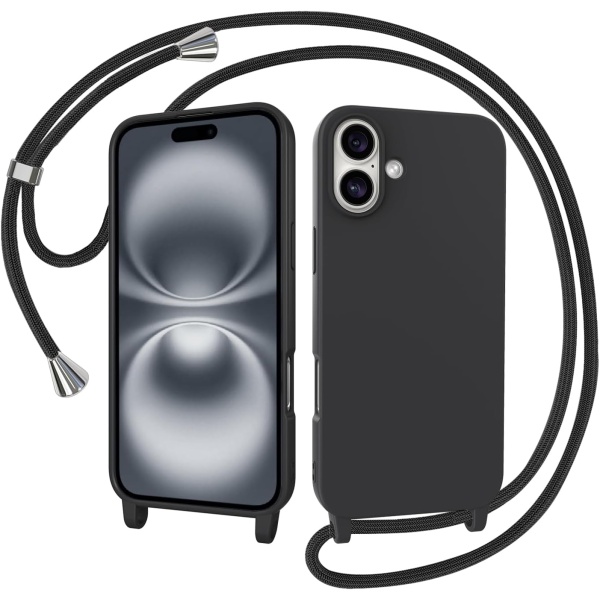 CARCASA IPHONE 16 – CASE COLGANTE NEGRO